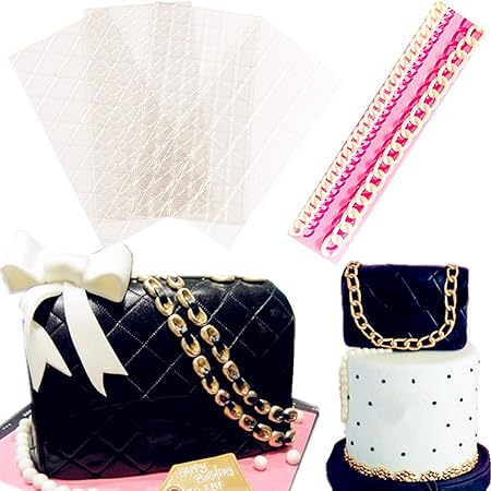 Diamond Bag And Chain Silicone Mould And Impression