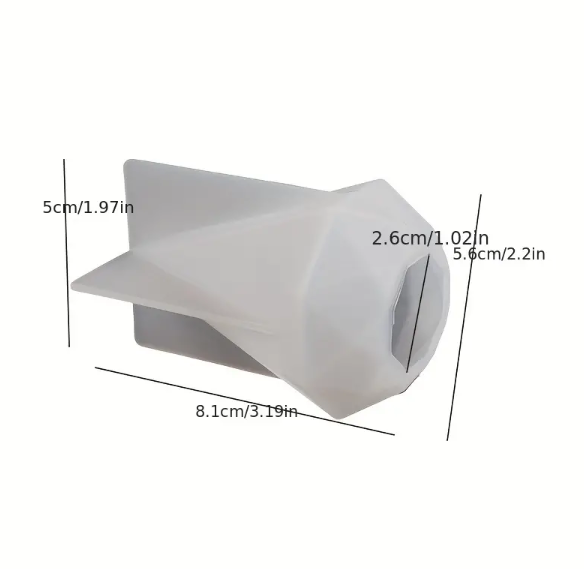Eight Sided Conical Silicone Mould