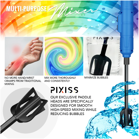 Resin Mixer - Rechargeable and Easy To Use Epoxy Resin Mixer