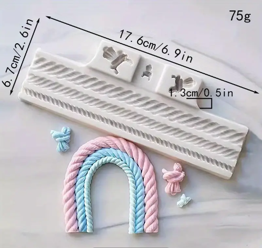 Detailed Rope And Knot Silicone Mould