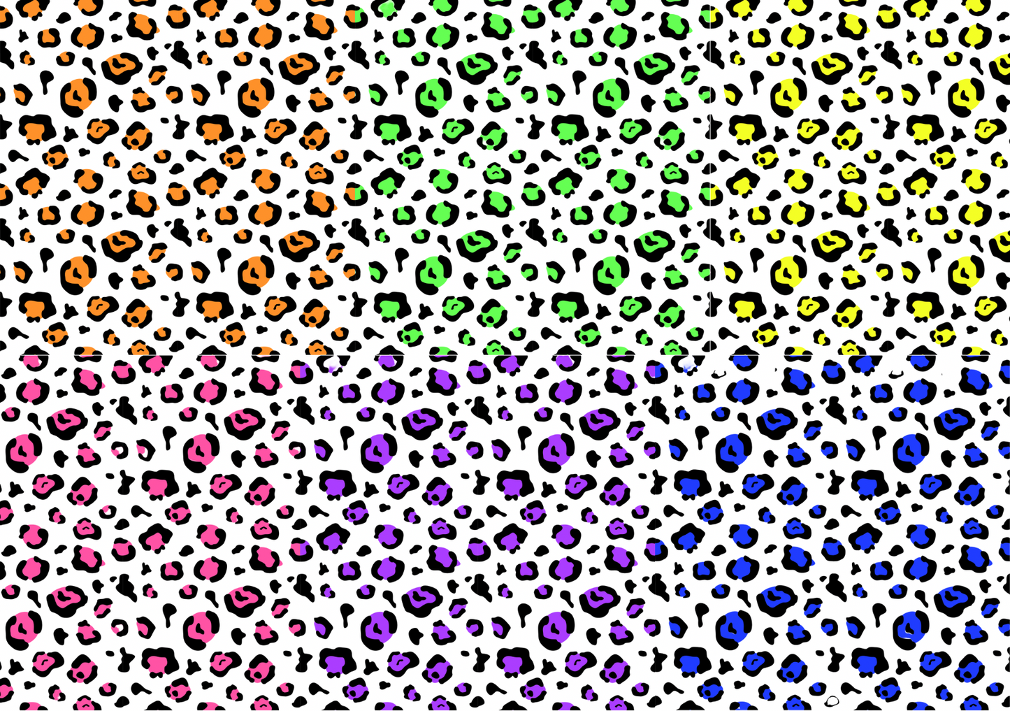 Transfer Paper - Neon Leopard (choice of colours)
