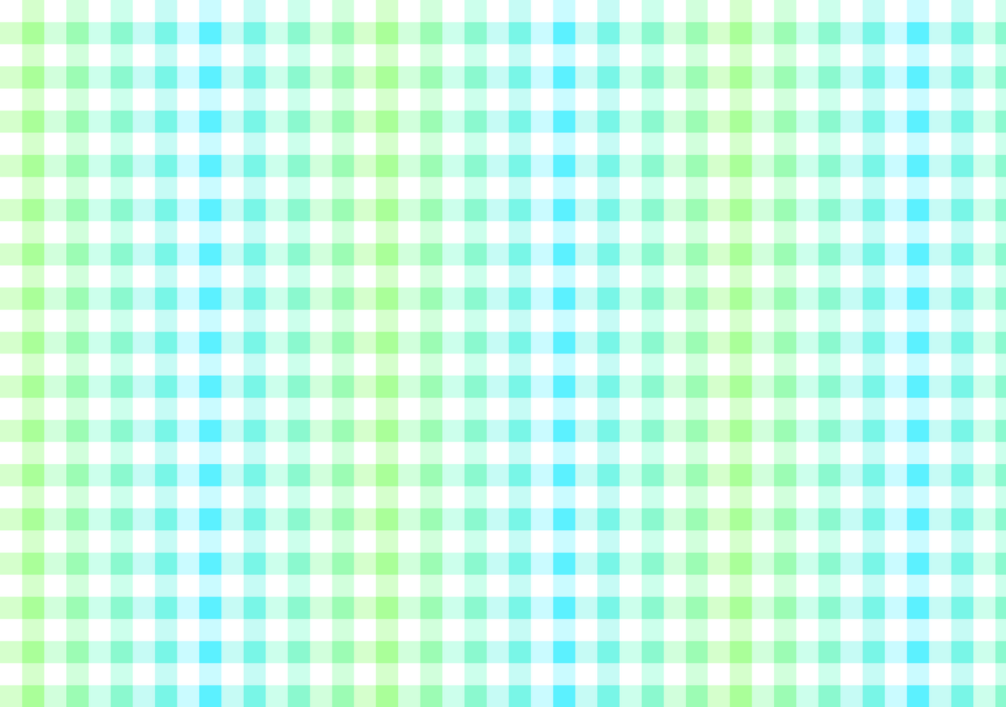 Transfer Paper - Blue/Green Ombré Gingham
