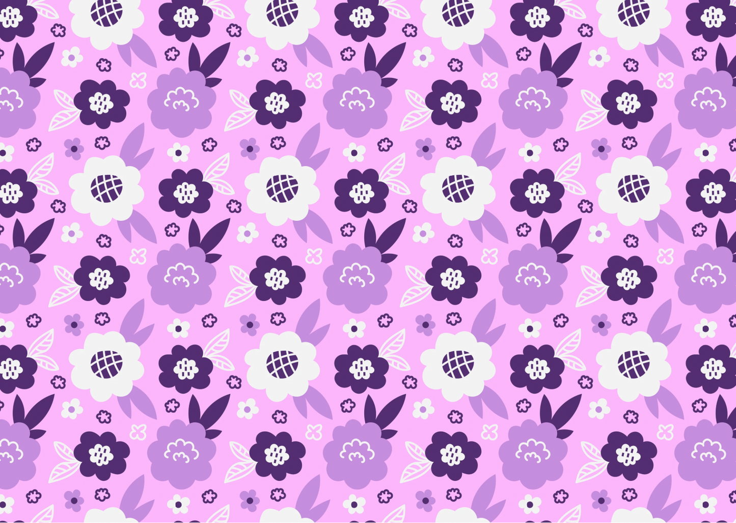 Transfer Paper - Purple Florals