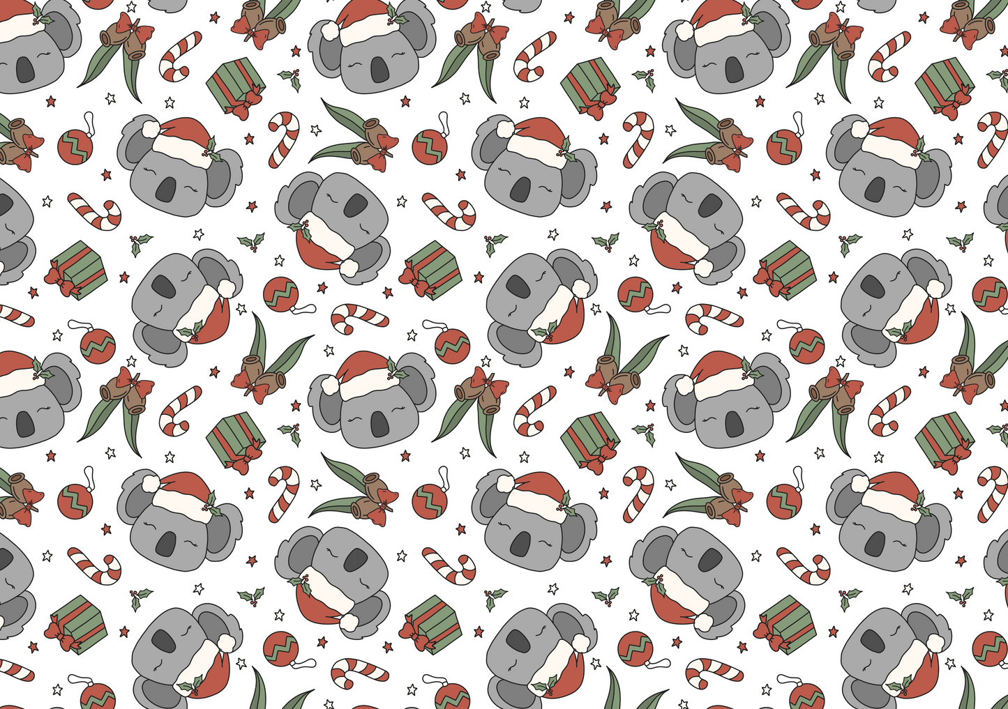 Transfer Paper - Christmas Koalas