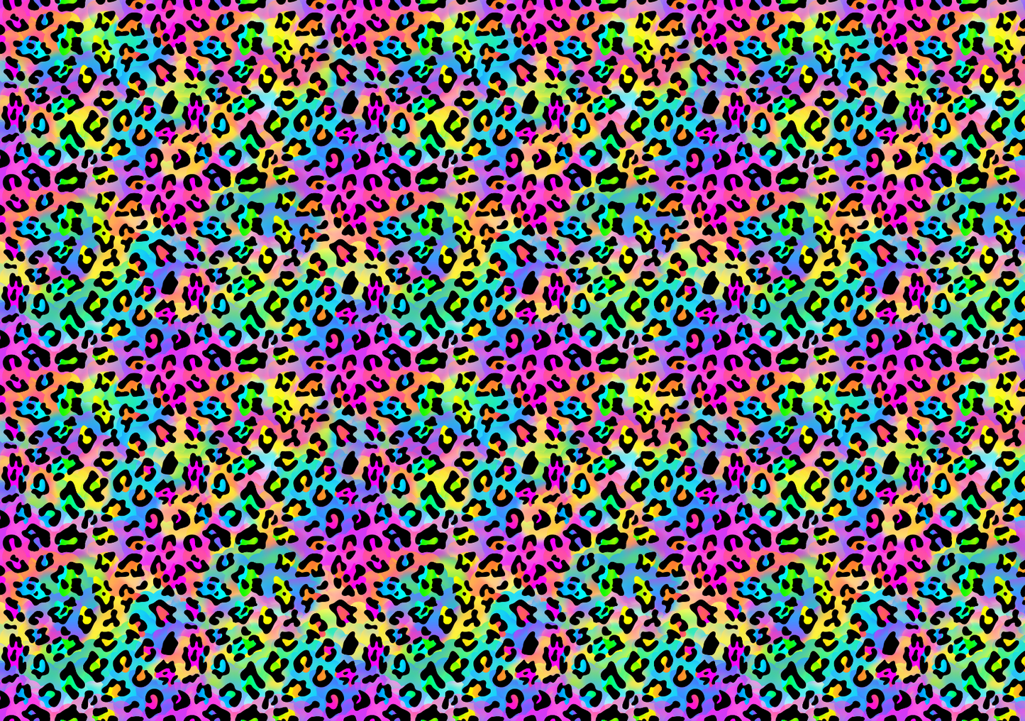 Transfer Paper - Neon Leopard Print