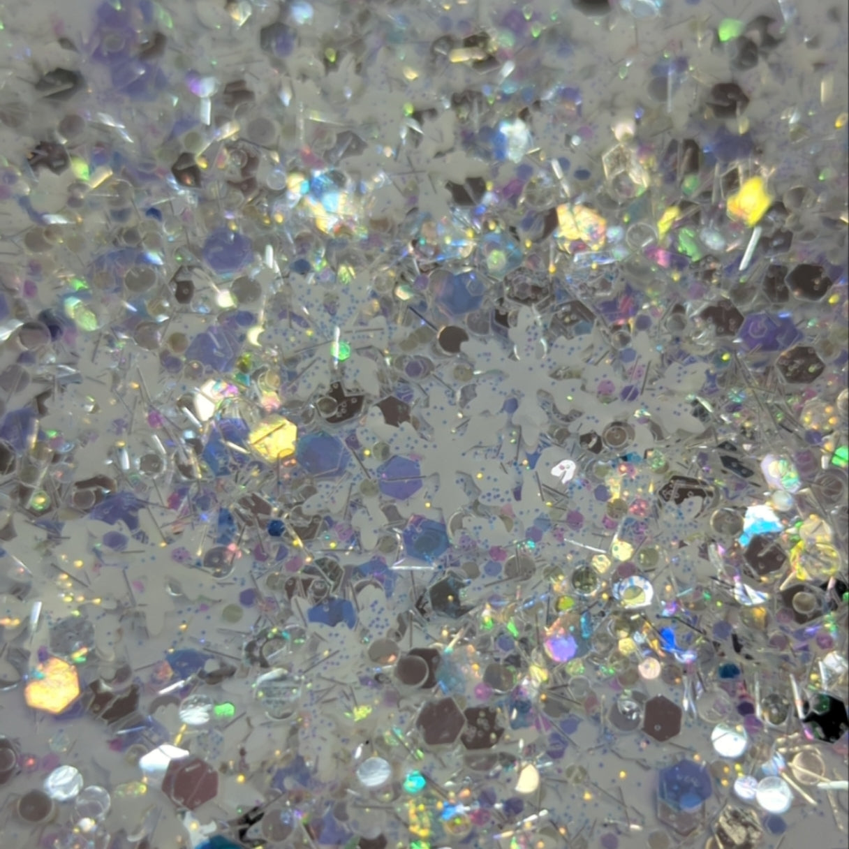 Sh371 Chunky Hex And Snow Flakes