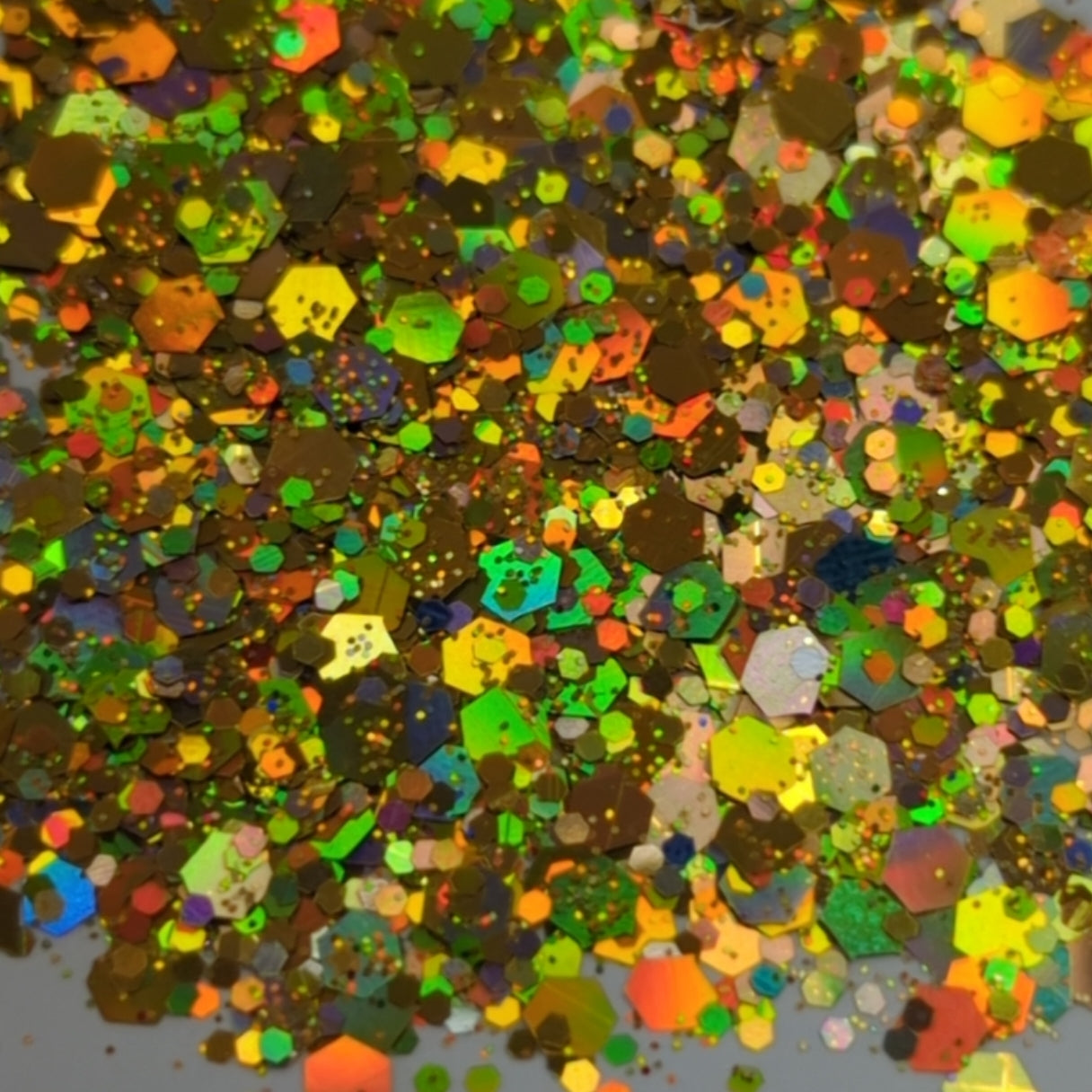 Holographic Chunky Mix Gold