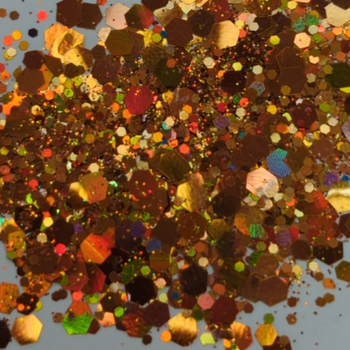 Holographic Chunky Mix Orange