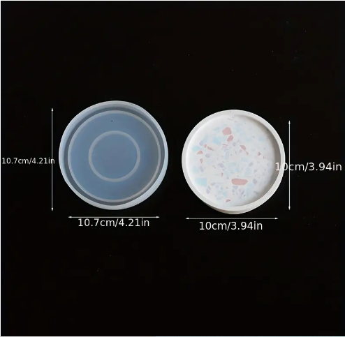 1PC Circular Coaster Silicone Mould