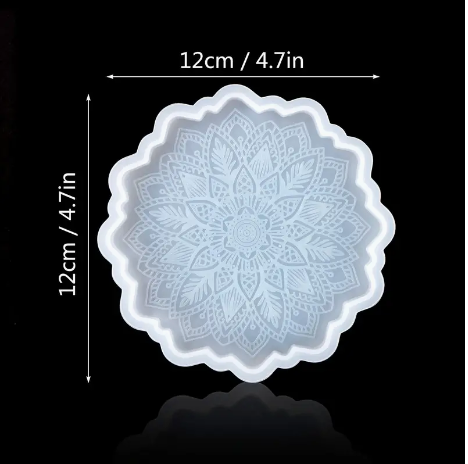 Sun Flowers Tray Epoxy Resin Silicone Mould