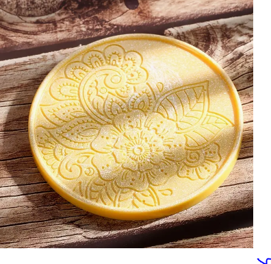 Floral Imprint 10cm Coaster Silicone Mould