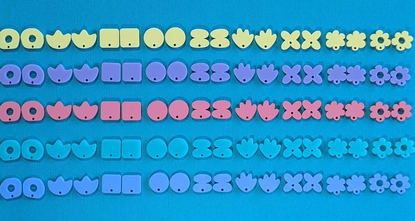 Acrylic Earring Toppers - Mixed Pack