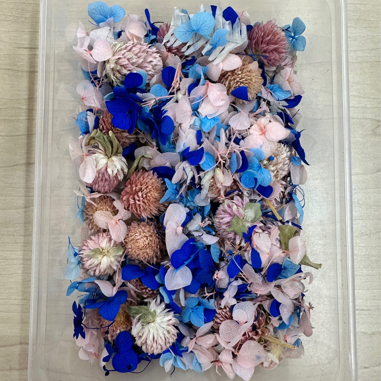 Dried Flowers 3d Box - Confetti Light Pink/Blue