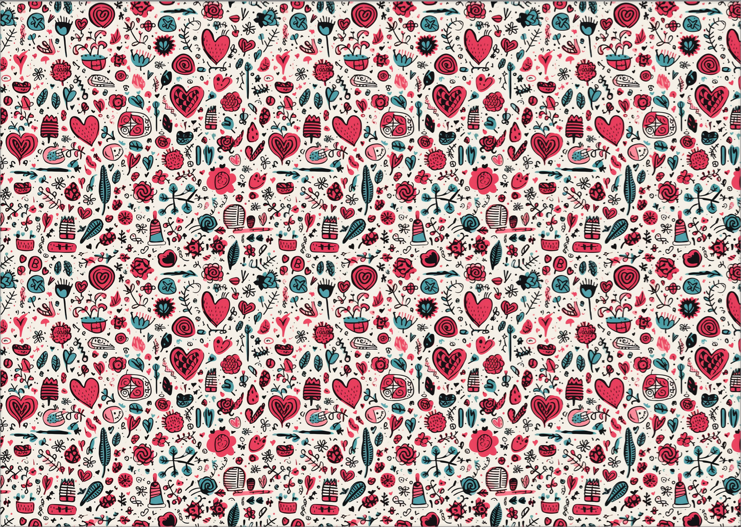 Transfer Paper - Folk Art Love