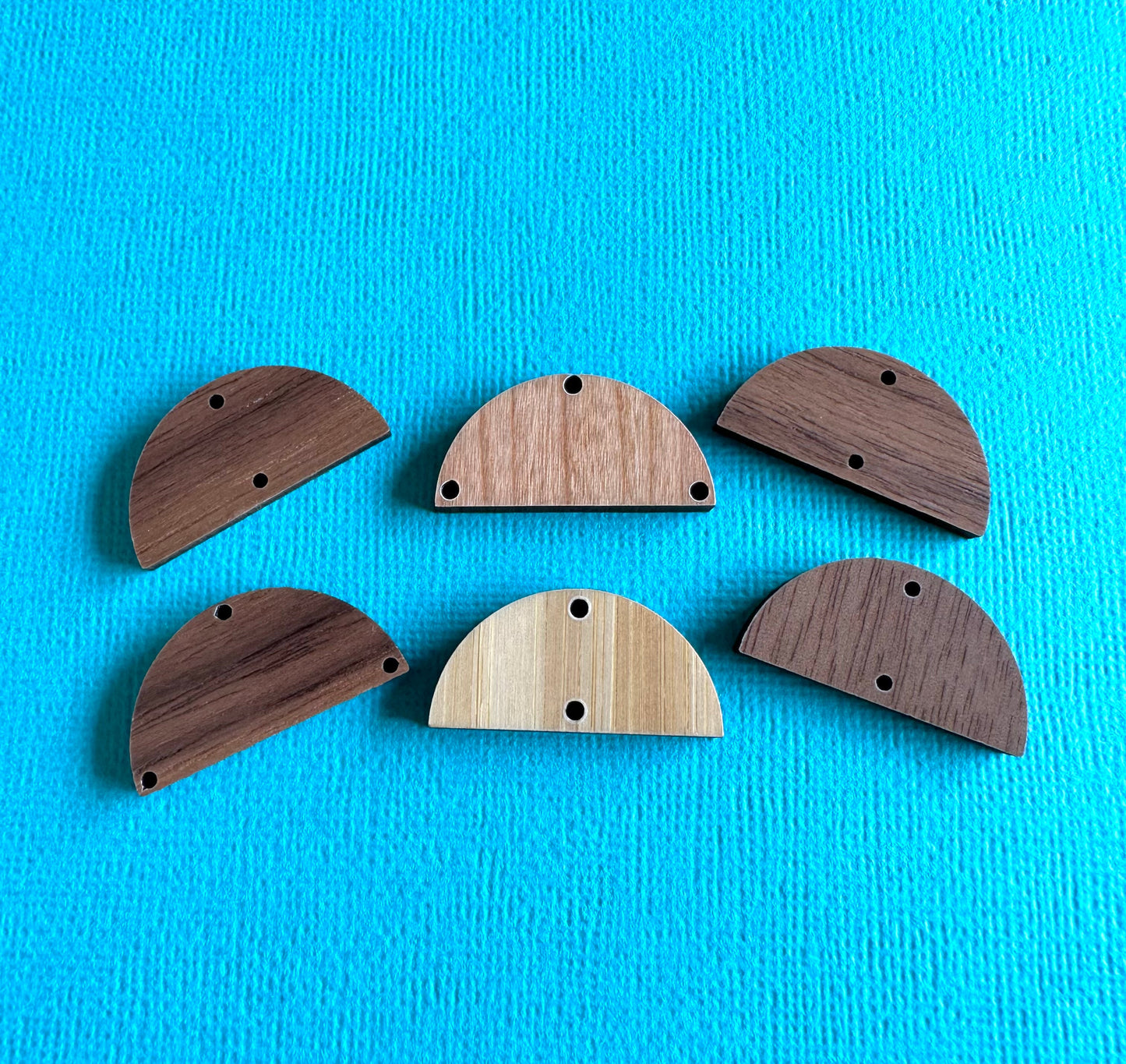 Wooden 30mm Semi Circle Components