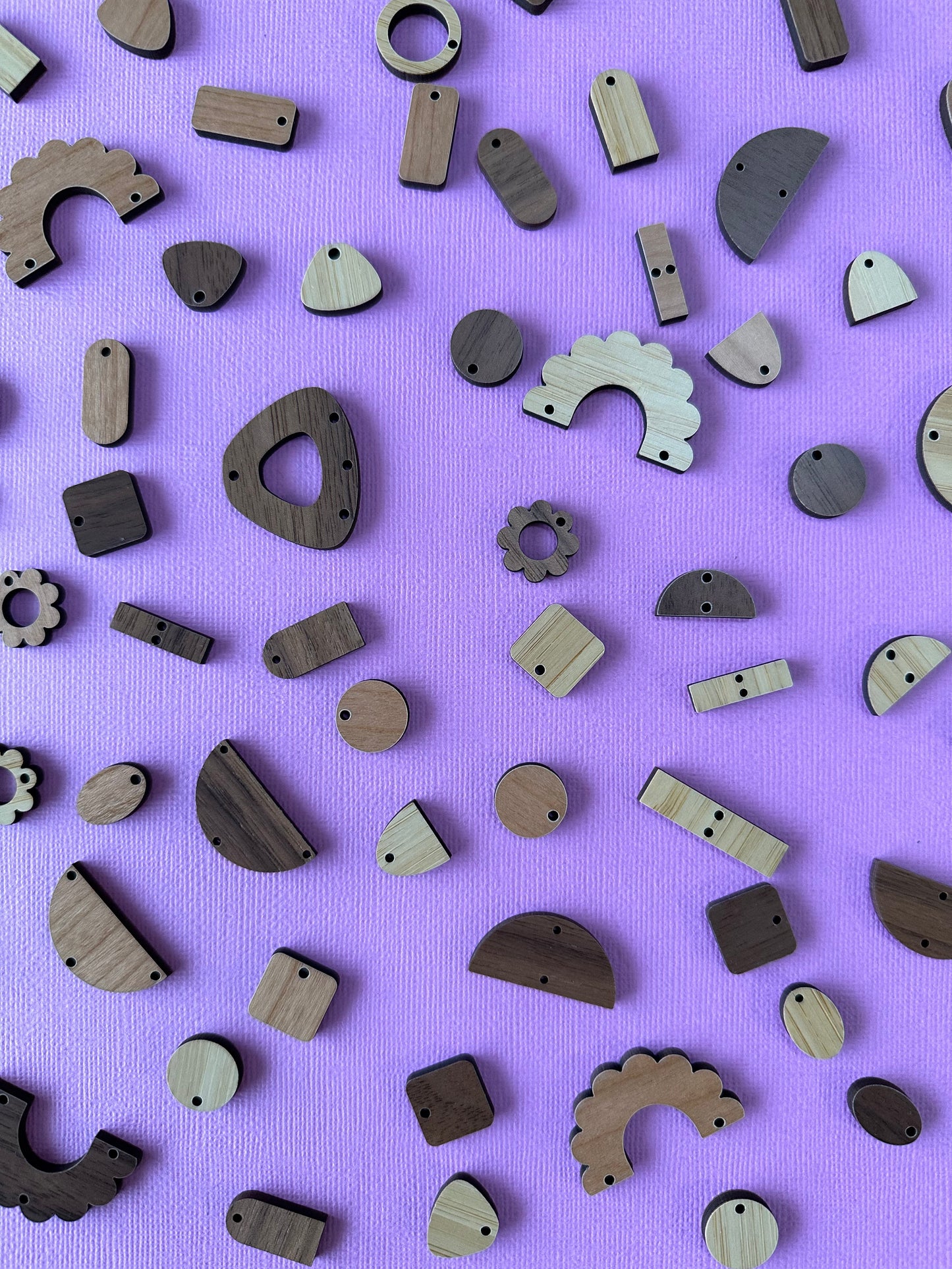 Wooden 30mm Semi Circle Components