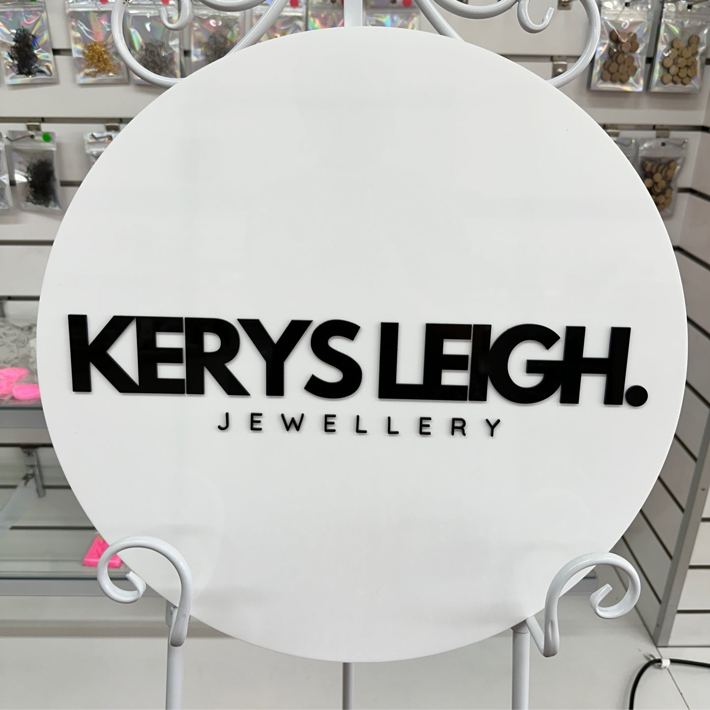 Round Acrylic Business Sign
