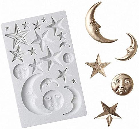 Sun, Moon & Stars Silicone Mould