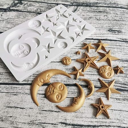 Sun, Moon & Stars Silicone Mould
