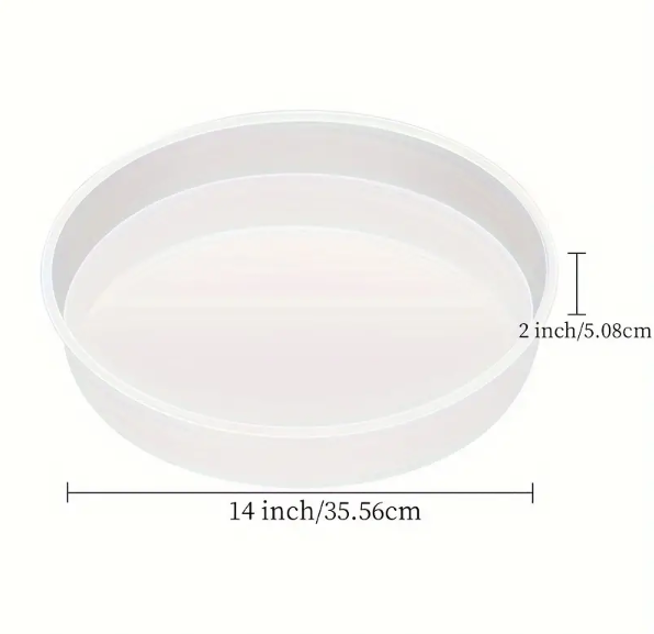 Resin Round Tray/ Table Top Silicone Mould