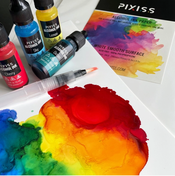 Pixiss Alcohol Ink Paper - 25 Sheets