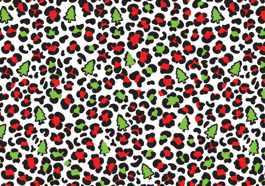 Transfer Paper - Christmas Tree Leopard Print