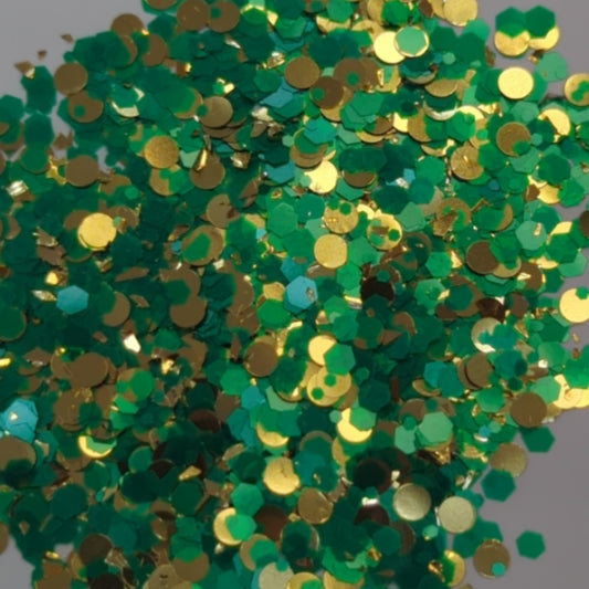 Sh298 Dot Mix Green And Gold