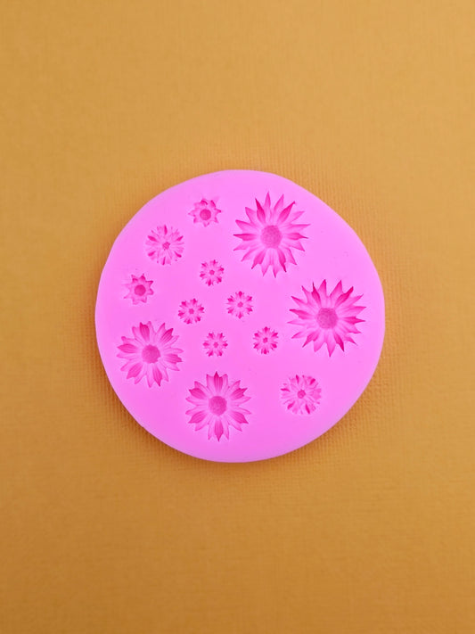 Flower 4 Silicone Push Mould