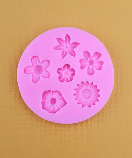 Flower 5 Silicone Push Mould