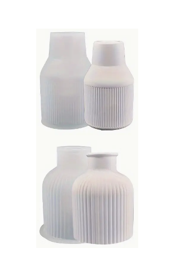 Ribbed Vase Silicone Mould