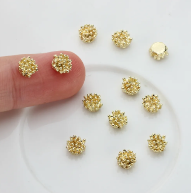 6MM Jewellery Accessories Earring Parts Flower Shape